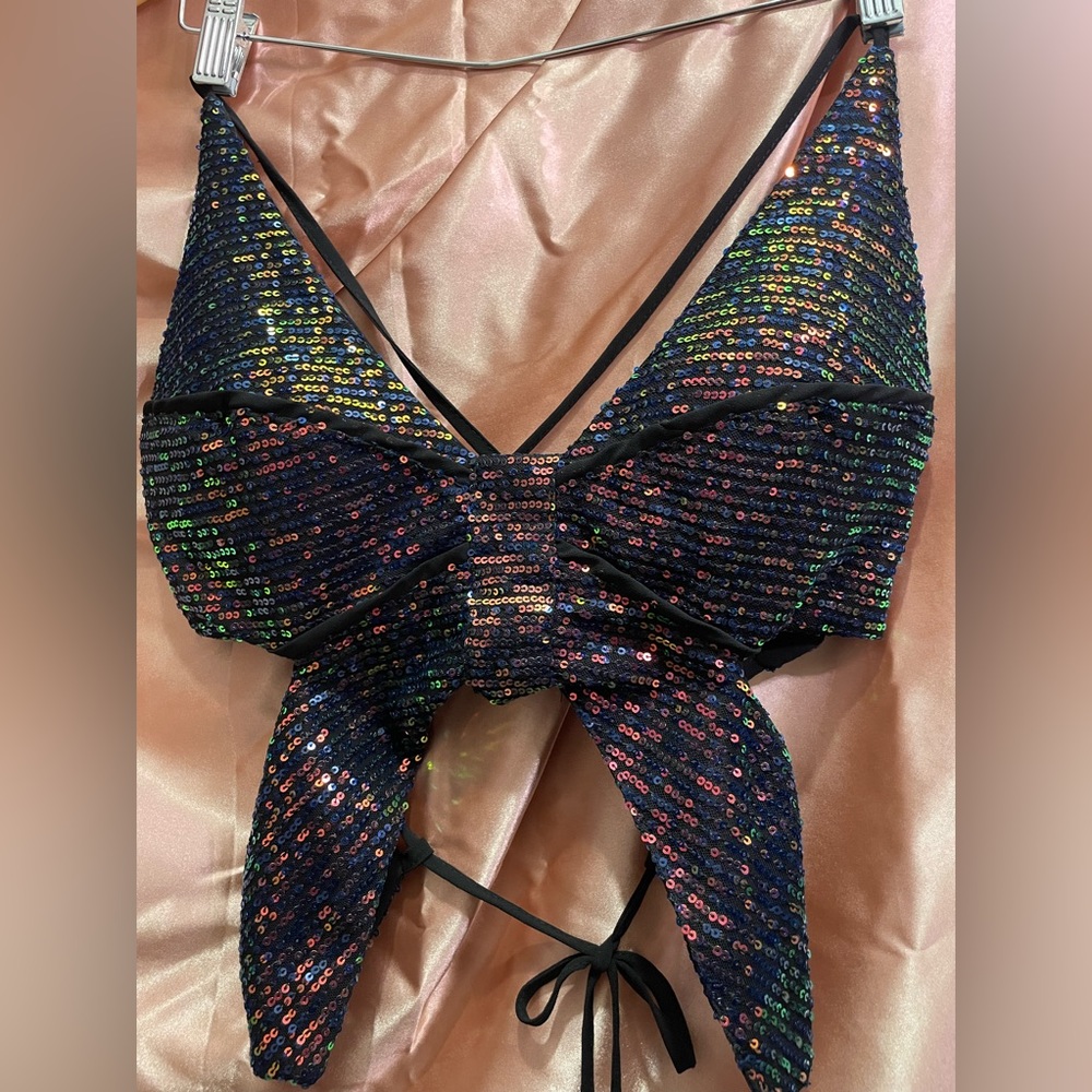 Sequin Tank top, multicolor